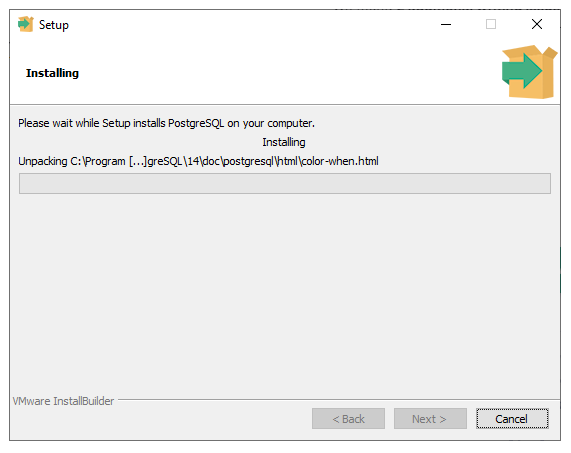 PostgreSQL安装界面 